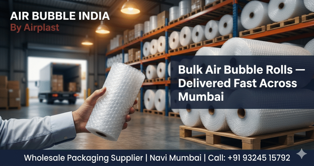 Why Every E-Commerce Business in Mumbai Needs a Reliable Bulk Bubble Wrap Supplier